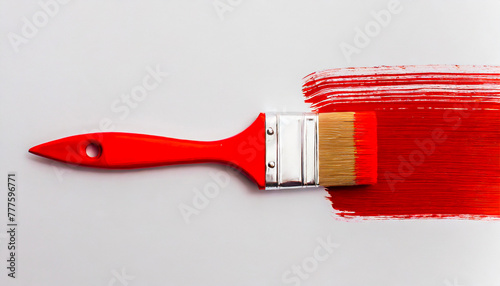 red paint brush