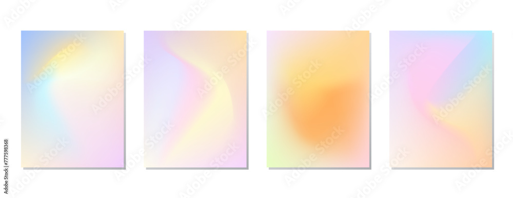 SET SOFT GRADIENT LIQUID COLOR. POSTER BACKGORUND DESIGN VECTOR TEMPLATE GOOD FOR POSTER, WALLPAPER, COVER, FRAME, FLYER, SOCIAL MEDIA, GREETING CARD