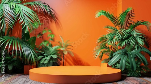 Tangerine podium 
