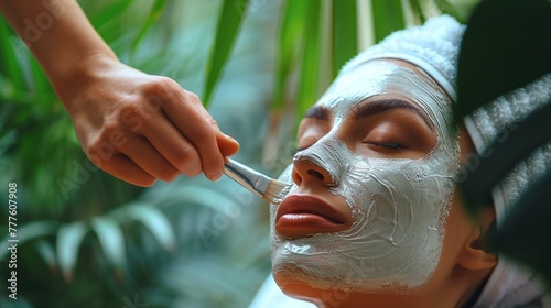 Unwind and pamper yourself with our beauty mask application, a rejuvenating facial therapy designed to provide you with the ultimate relaxation and revitalization at our premier day spa photo
