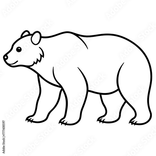 illustration of a bear - Vector - Vector art - Vector illustration - Vector design - Latest Vector - Ultimate Vector - Premium Vector