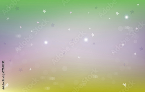 Fairytale background with rainbow grid. cute universe
