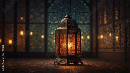 Eid, eid al fitr, islamic lantern  photo