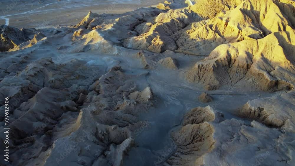 Erosion creates remote rugged landscape in Atacama desert in Chile Erosion creates remote rugged landscape in Atacama desert in Chile