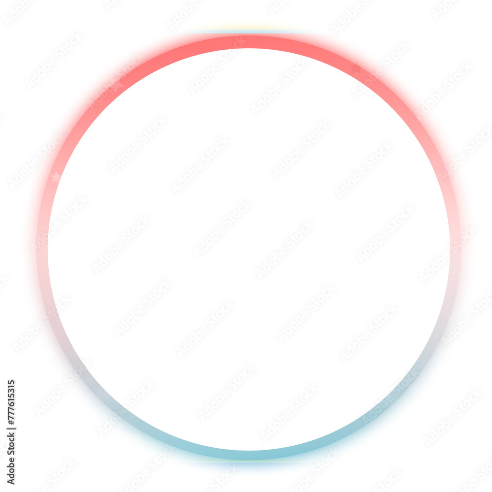 Neon Round Frame Icon