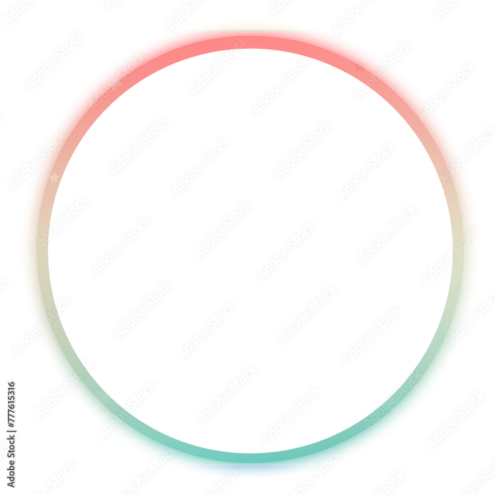 Neon Round Frame Icon Neon Round Frame Icon