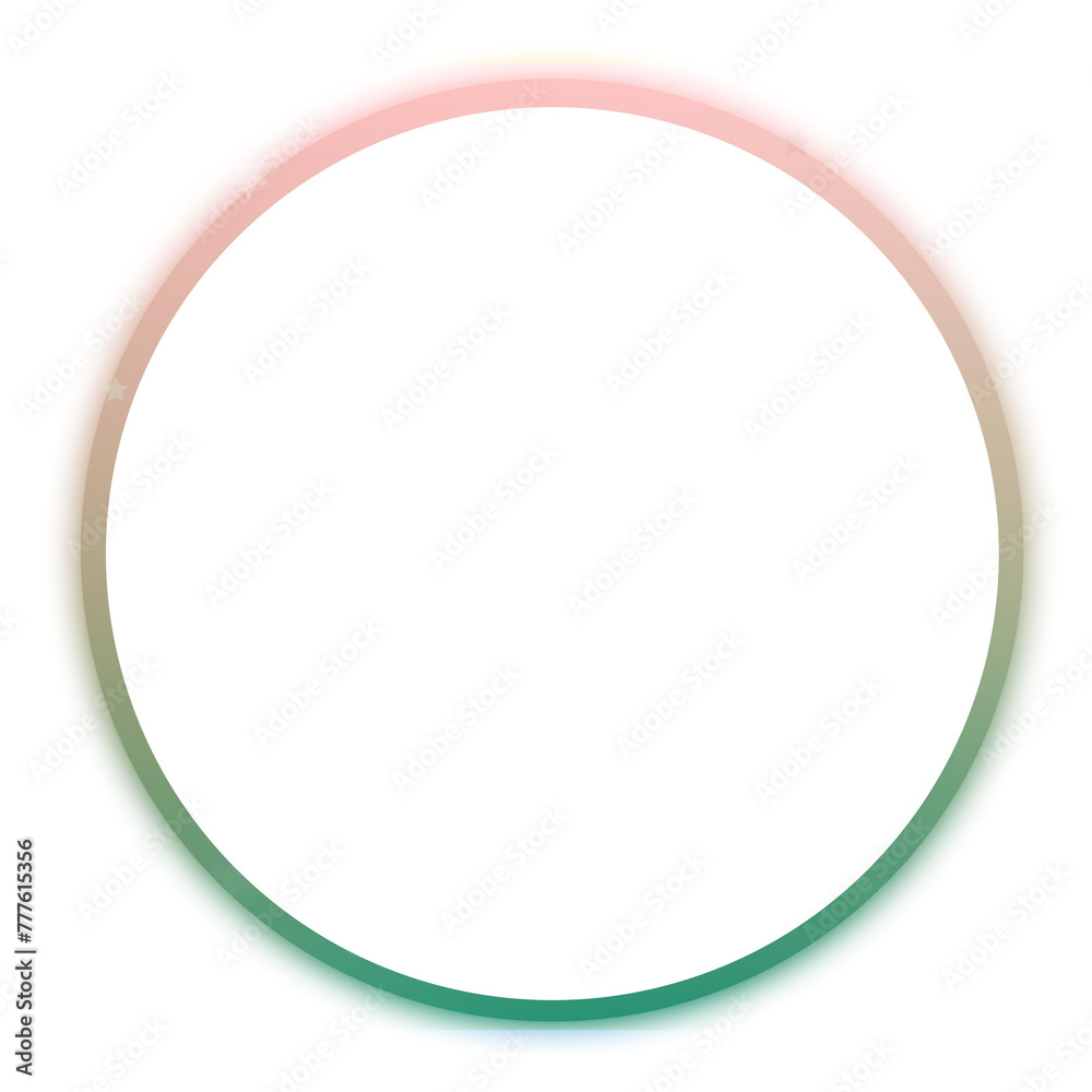 Neon Round Frame Icon Neon Round Frame Icon