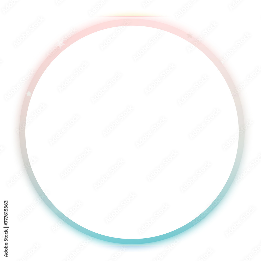 Neon Round Frame Icon