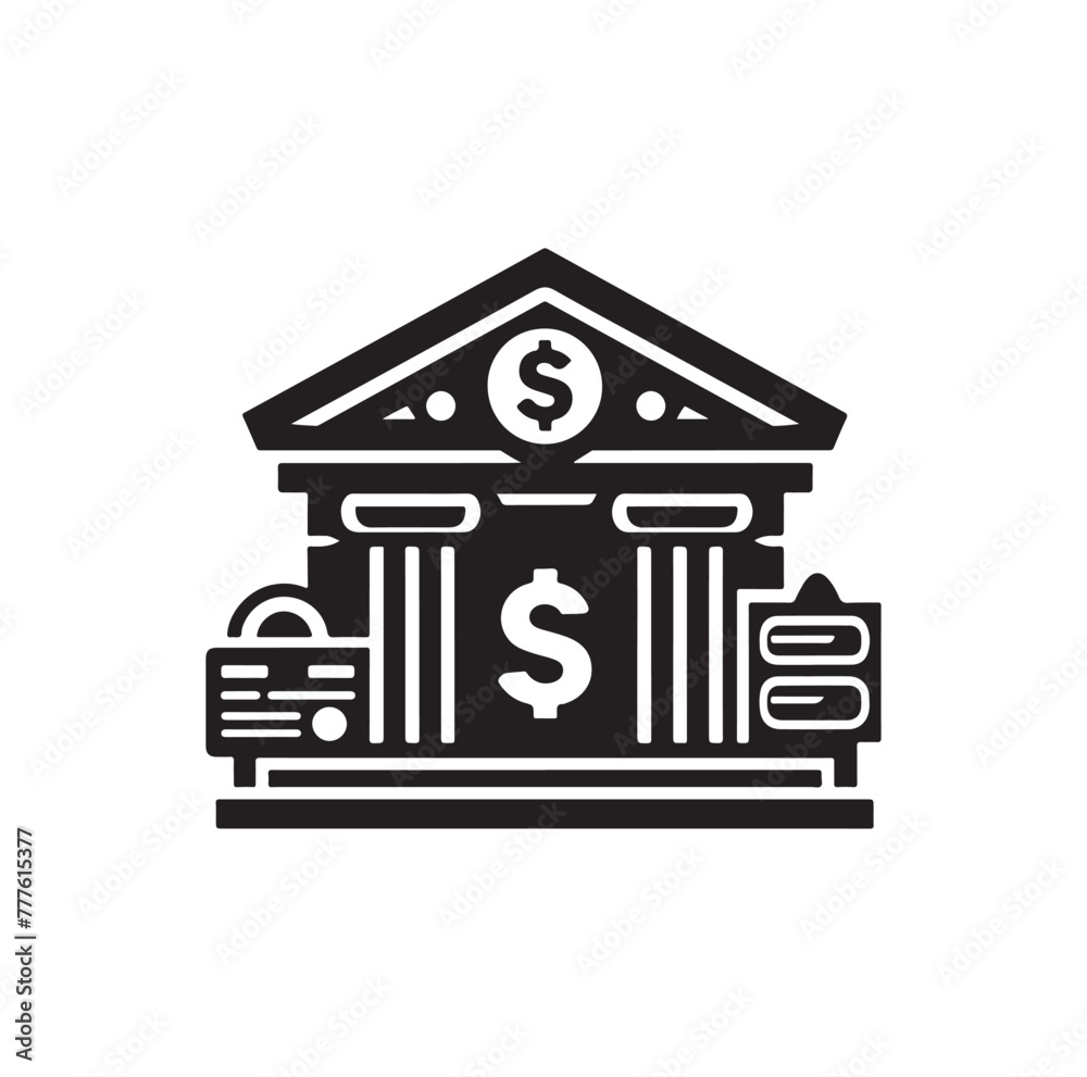 Bank logo icon vector illustration Bank logo icon vector illustration