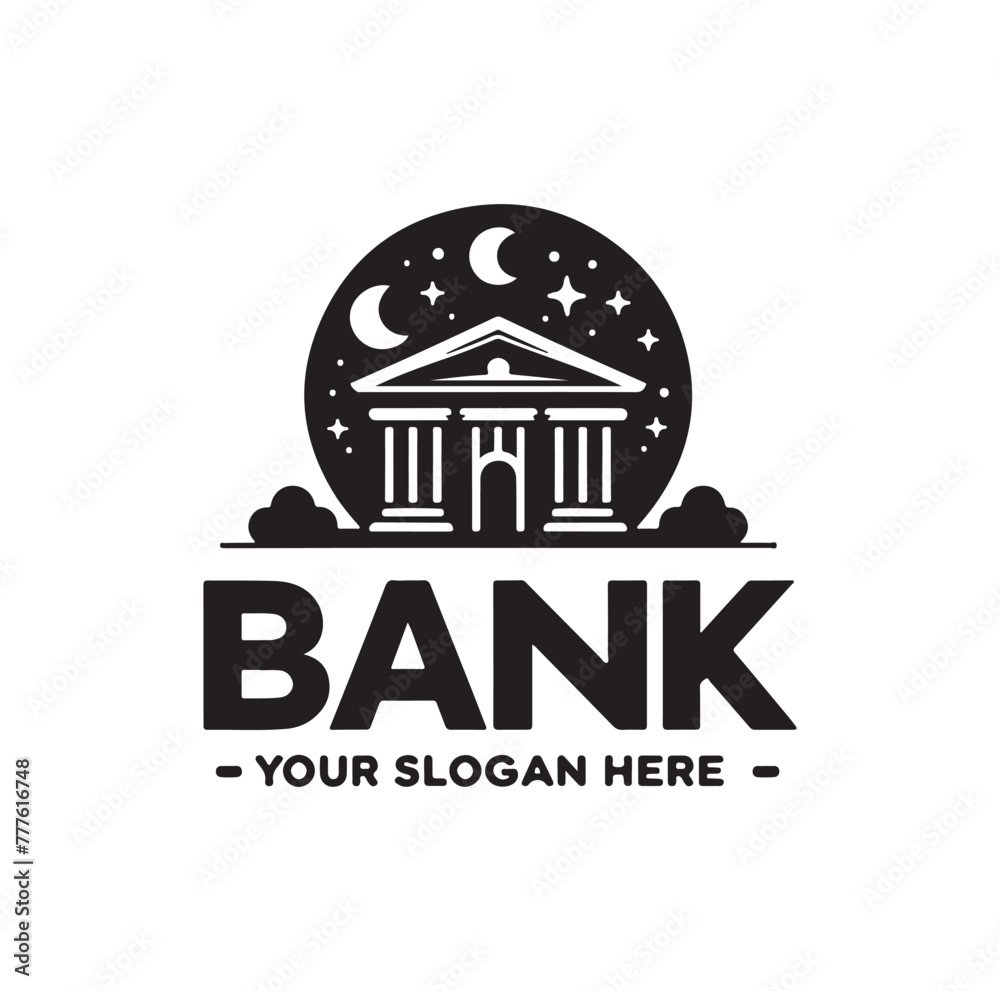 Bank logo icon vector illustration Bank logo icon vector illustration