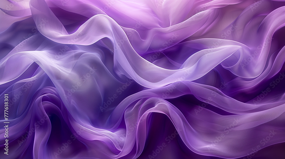 Obraz premium Abstract purple, pink and blue wavy shapes background