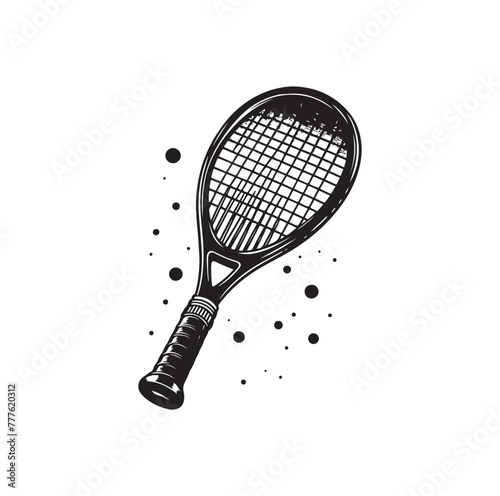 Squash racket vector illustration
