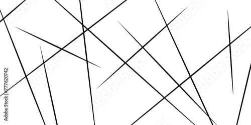Asymmetrical texture with random chaotic diagonal lines. Overlay texture for your amazing design.  Abstract geometric pattern. Vector illustration