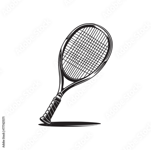 Squash racket vector illustration