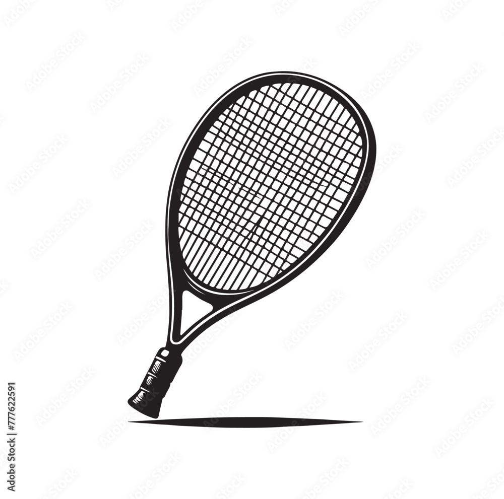 Squash racket vector illustration Squash racket vector illustration