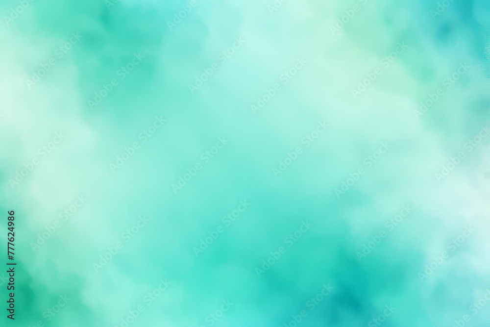 Abstract gradient smooth Blurred Watercolor Turquoise background image