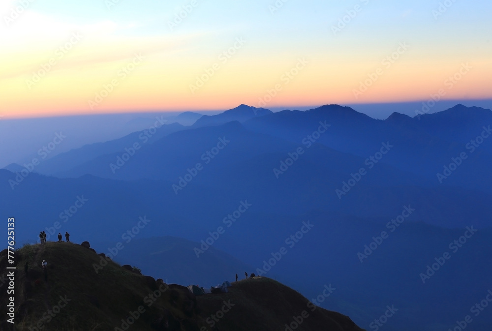 Mulayit Taung, the highest peak of the DKBA Karen Buddhist Autonomous Region in Myawaddy Province, Union of Myanmar.