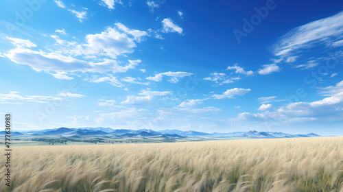 landscape with sky and clouds.