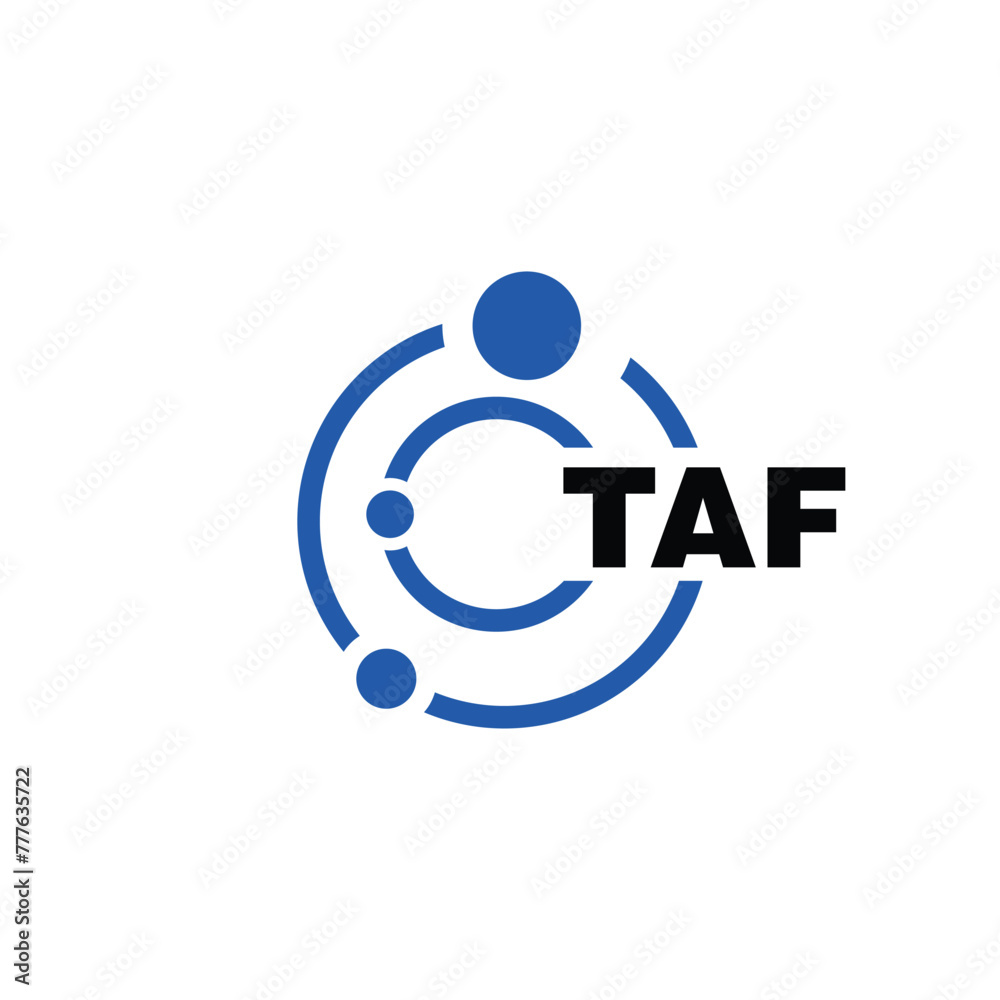 TAF letter logo design on white background. TAF logo. TAF creative initials letter Monogram logo icon concept. TAF letter design TAF letter logo design on white background. TAF logo. TAF creative initials letter Monogram logo icon concept. TAF letter design