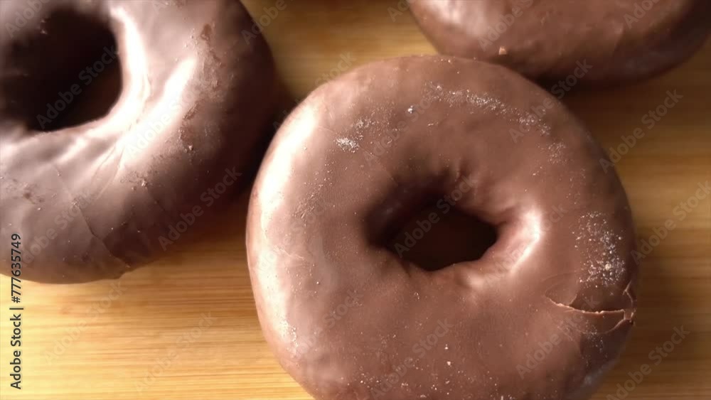 Donuts in Rotation as Background
