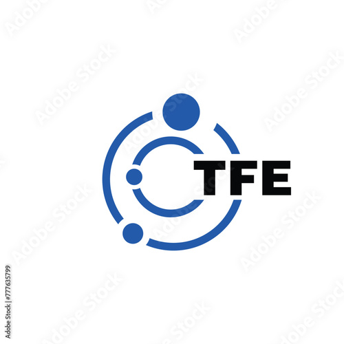 TFE letter logo design on white background. TFE logo. TFE creative initials letter Monogram logo icon concept. TFE letter design