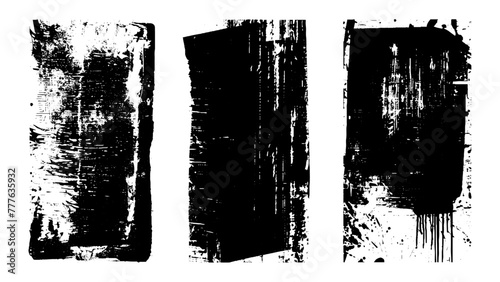 textures set stamp with grunge effect. Old damage Dirty grainy and scratches. Grunge Urban Background. Texture Vector. Dust Overlay. .abstract, splattered , dirty, texture for your design.	