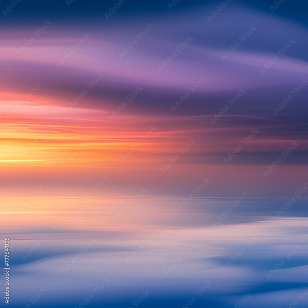 Naklejka premium Rainbow sky background Generative Ai