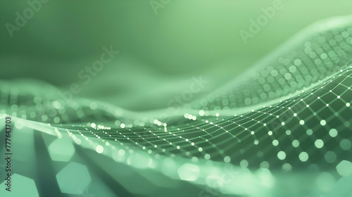 background for presentation light green with space for text and rectangular abstract elements and dots © katerinka