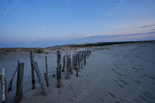 evening dunes Lithuania landscape image