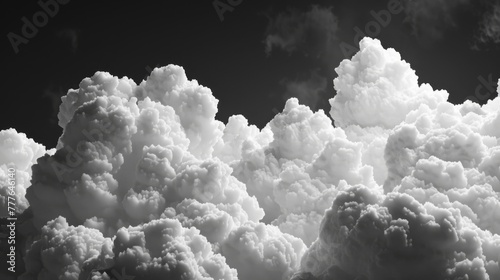 A Dramatic Sky of Fluffy Clouds photo