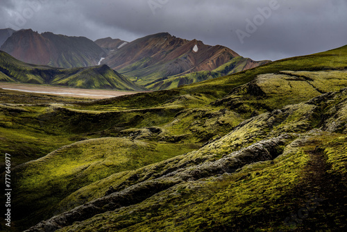 Paysage volcanique en Islande photo