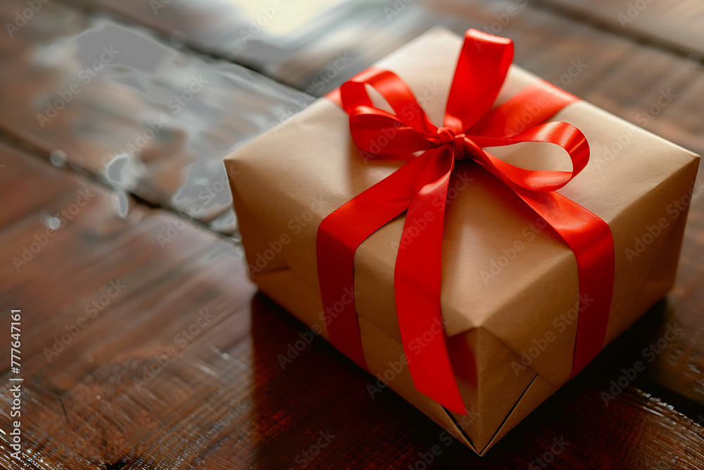 Capture the joy of giving with a beautifully crafted paper gift box adorned with a vibrant red ribbon, perfect for any occasion Capture the joy of giving with a beautifully crafted paper gift box adorned with a vibrant red ribbon, perfect for any occasion