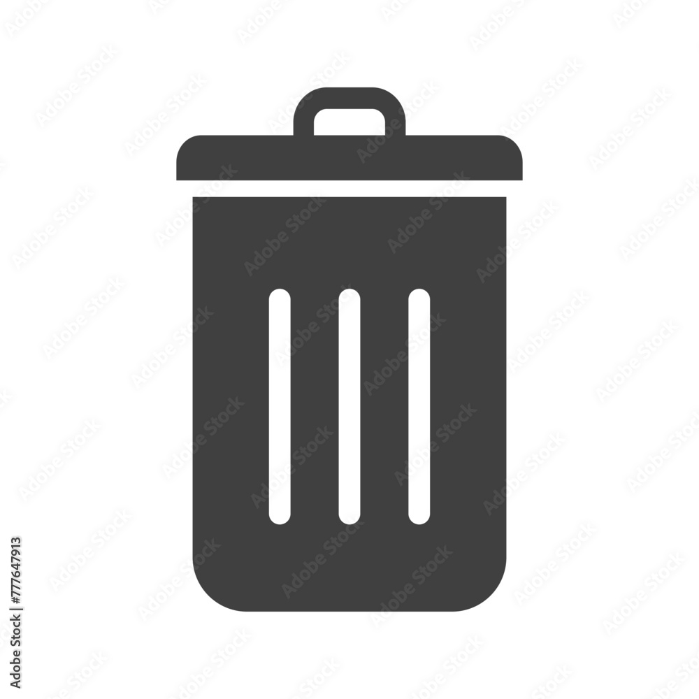 Garbage icon. Garbage symbol on white background Garbage icon. Garbage symbol on white background
