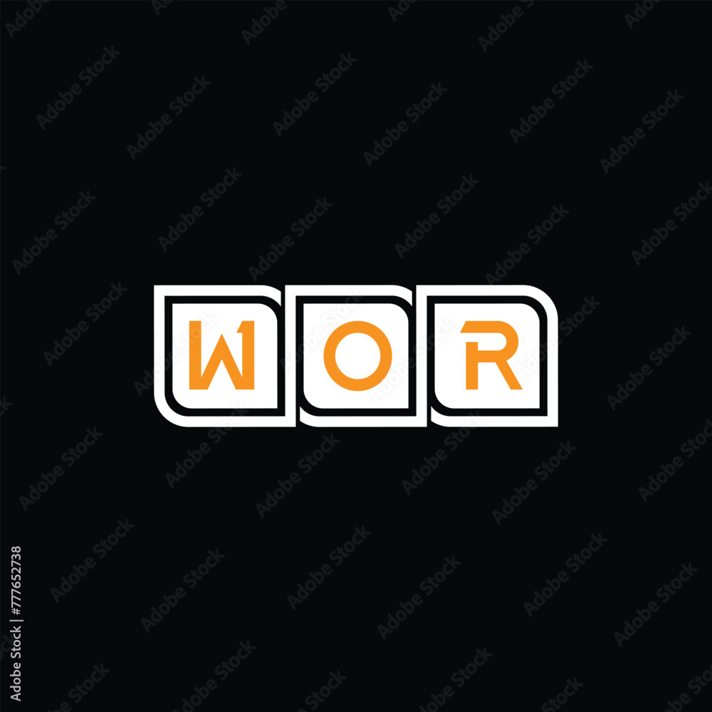 Letter WOR Monogram Logo Design
Letter WOR Monogram Logo Design