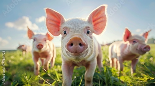 A Curious Piglet Up Close