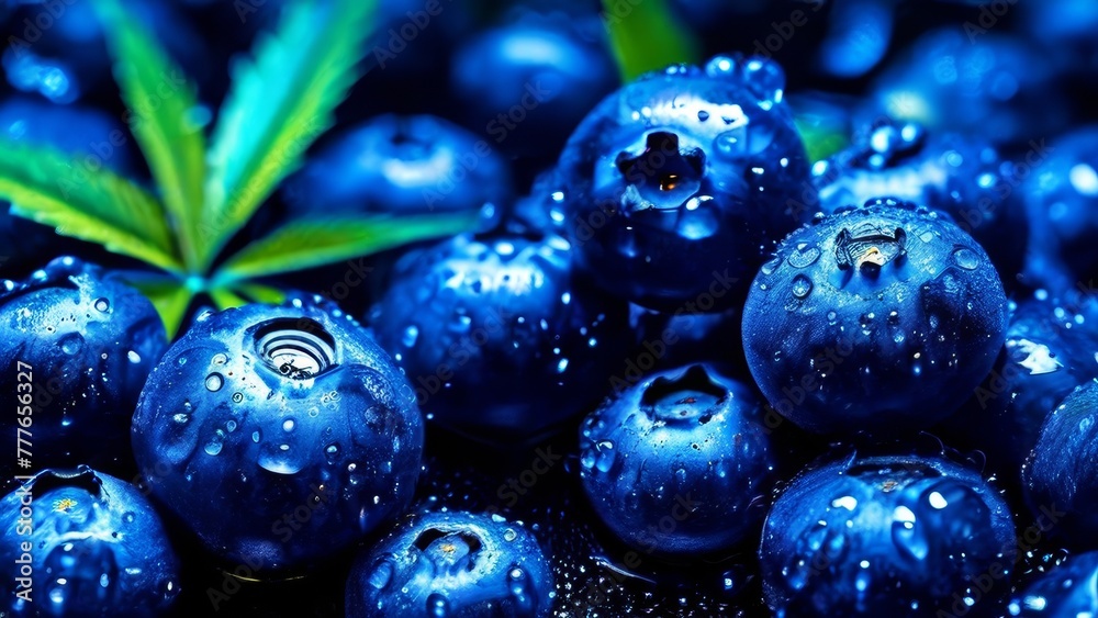 Photos of blueberries with cannabis Photos of blueberries with cannabis
