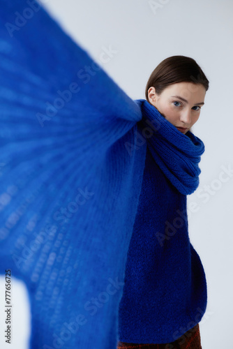 Winter fashion portrait