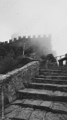 Rocca della Guaita, the most ancient fortress of San Marino, Italy.