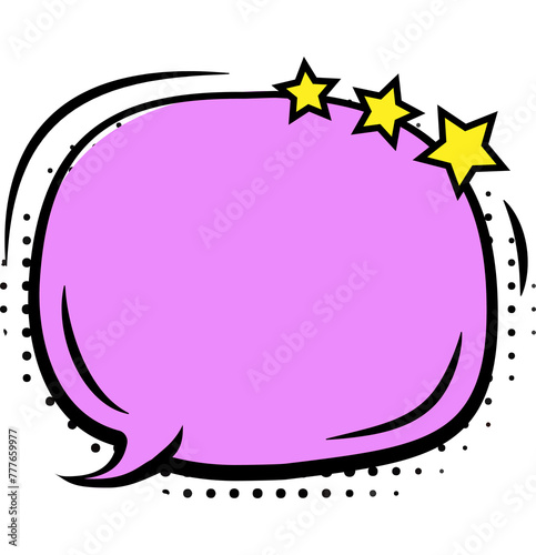 Comic Speech Bubble dots background