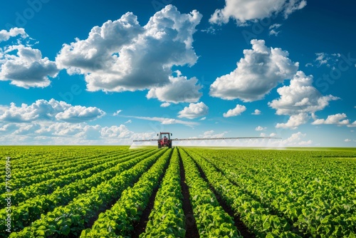 tractor working in the field