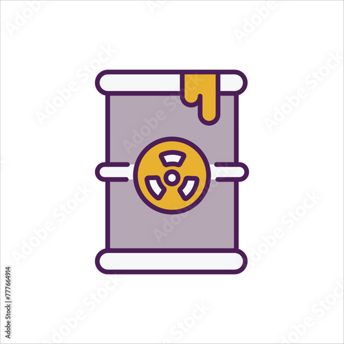 Toxic Waste Icon editable stock vector icon