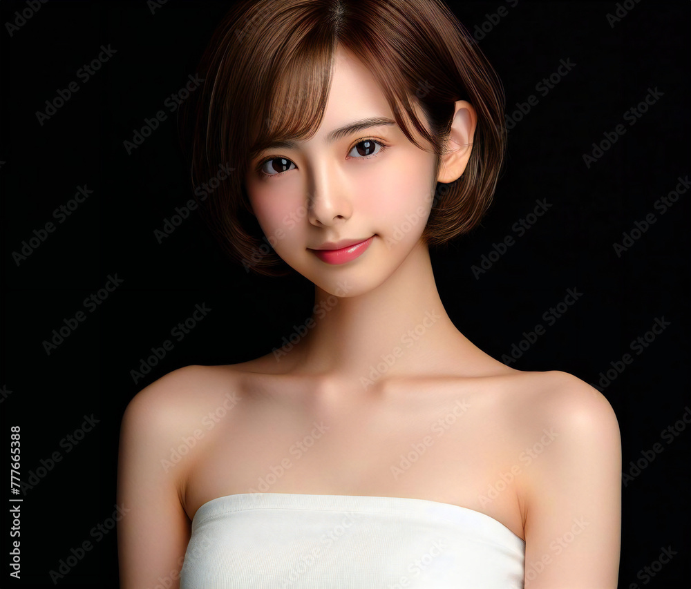 白いチューブトップの美少女
白いチューブトップの美少女