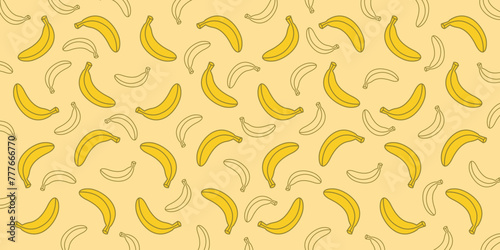 Banana Pattern Background