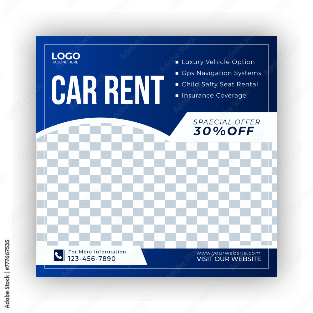 luxury car rent, car rent social media post, car brochure, car sale agency, car rental service, car hire, rent a car banner