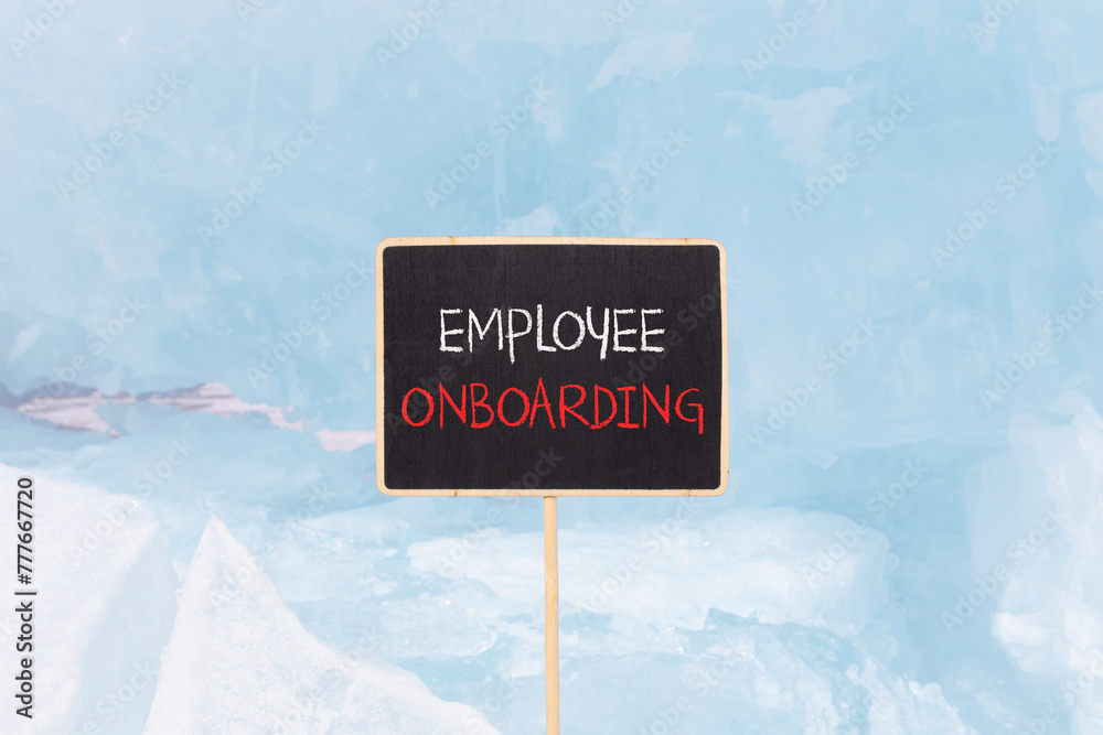 Employee onboarding symbol. Concept words Employee onboarding on ...
