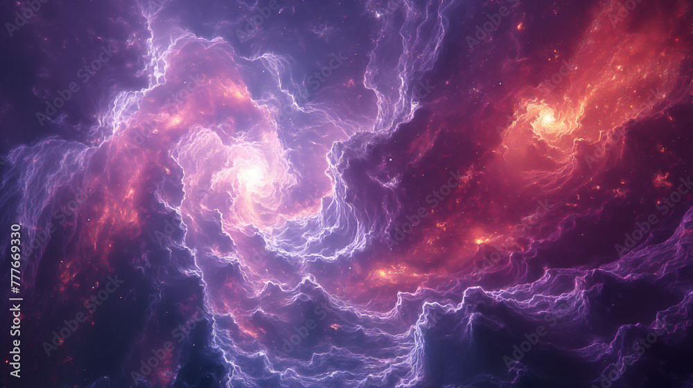 an universe in its mysterious initial state, at the center of the scene is a gigantic, radiant primordial egg surrounded by dense fog and boundless darkness an universe in its mysterious initial state, at the center of the scene is a gigantic, radiant primordial egg surrounded by dense fog and boundless darkness