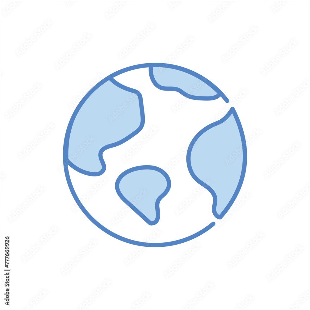 Earth Icon editable stock vector icon Earth Icon editable stock vector icon