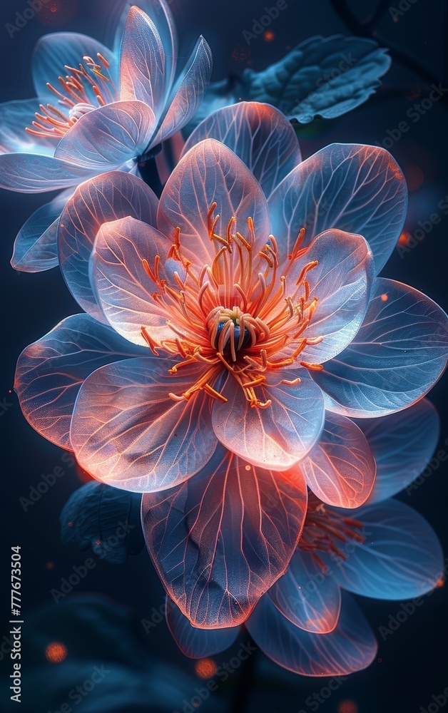 Vibrant Floral Abstraction Generative AI Vibrant Floral Abstraction Generative AI