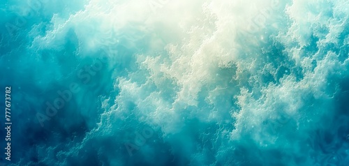 Rolling Waves on Vast Water. Generative AI