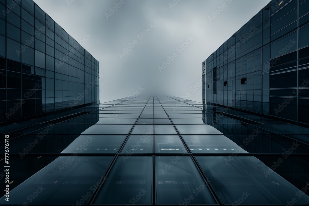 minimalistic skyscrapers bottom view minimalistic skyscrapers bottom view